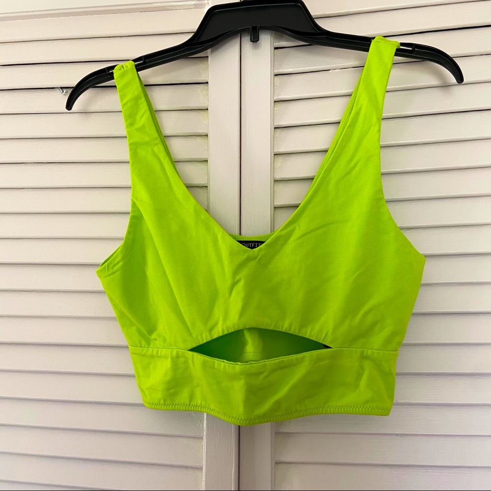 Urban Outfitters neon crop